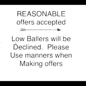 🙂 REASONABLE OFFERS ONLY 🙂